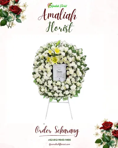 Krans Bunga Duka Cita di Ciawigebang